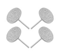 Tofficu Coarse Nail Drill Bits 4Pcs Flat Disc and Ball Bits Safety Carbide for Nail Grinding