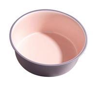 Tofficu Color-blocked Plastic Washbasin for Face Cleansing and Foot Soaking, Medium Pink-purple Basin, Multipurpose Bathroom Wash Tub for Personal Care and Salon Use