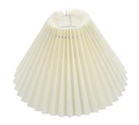 Tofficu Creative Pleated Fabric Lampshade with Bracket Stylish Lamp Cover for Living Bedroom Hotel Easy to Use Non Deformable Light Shade for Home and Cafe Decor