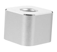 Tofficu Creative Silver Aluminium Alloy Cube Desktop Pen Holder for Fountain and Quill Pen Storage, Simple and Generous Design for School and Office Desk Organiser