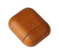 Tofficu Delicate Wireless Earphone Protective Cover Compatible with Airpods Stylish Light Brown Crazy Horse Case Protector Scratch-resistant Organizer for Earbuds