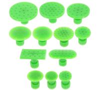 Tofficu Dent Puller Kit Automotive Body Repair Tool Easy to Use 12pcs with Green Abs Tabs for Dent Removal and Suitable for Complex Concave Situations for Cars