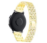 Tofficu Diamond Watchband Stainless Steel Strap for Watch Stylish Jewelry Bracelet for Men Women Golden Bling Design for Any Occasion
