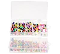 Tofficu DIY Jewelry Making Kit 100pcs Evil Eye Resin Beads 5-8mm Multi-Color for Friendship Bracelets Craft Necklace Decor DIY Projects