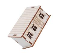 Tofficu DIY Wooden House Model Kit Sturdy Unfinished Wood Cabin for Creative Painting and Assembly Rustic Tiny Wood Log Cabin Centerpiece for Christmas Home Decor and Miniature Gift