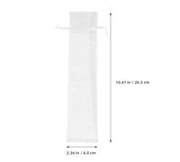 Tofficu Drawstring Bags Storage Pouches Organza 30pcs Lightweight White with Smooth Drawstring Design for Tableware and Fan Organizing at Weddings and Bridal Showers