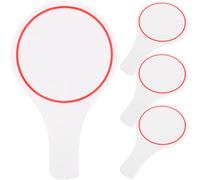 Tofficu Dry Erase Scoreboard Set 4 Handheld Whiteboard Paddles 9.8X5.9 Inches Erasable Judges Scoring Boards for Classroom Games and Voting