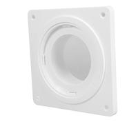Tofficu Dryer Vent Connector Kit with White Plastic Wall Plate and Quick Connect Disconnect for Easy Installation, Versatile Dryer Exhaust Hose Accessory for Home Laundry Venting