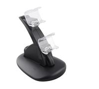 Tofficu Dual Usb Controller Charger Station Dock for and Pro Controllers with Led Indicator, Fast Charging Stand for Gamers, Black