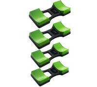 Tofficu Dumbbell Holder Storage Rack Set Compact Plastic 4pcs Stand for Home Gym Dumbbell Weight Organization and Floor Protection 7.64X3.94X1.18 Inches