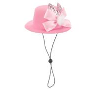 Tofficu Easter Pet Hat for Dogs and Cats Adjustable Party Hat with Bunny Ears Bowknot for Puppy Kitten Sun Protection