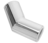 Tofficu Elbow Pipe Connector 135 Degree Stainless Steel, Secure and Stable Tube Corner Connector 25mm Tubes Glass Door Fixtures Structural Pipe Connections Suitable for Home