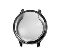 Tofficu Electroplate Watch Cover for Watch Active Black Scratch Protective Frame Easy Install Sleek Design Compatible Smartwatch Shell Stylish and Elegant