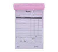 Tofficu English Receipt Book Two-Part Copy Form for Small Business Order Tracking Pages Receipt Book for Goods and Trade Order Management