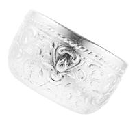 Tofficu Essential Oil Bowl Vintage Thai Tin Small Decorative Bowl for Spa and Aromatherapy, Hand-Carved Tin Container for Salon Use, 10Cm Diameter