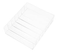 Tofficu Eyeshadow Palette Holder Makeup Organizer Box with Compartments Plastic Vanity Countertop Cosmetic Storage Case for Dressing Table