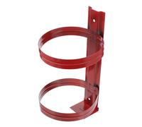 Tofficu Fire Extinguisher Wall Hanger Iron Mount Bracket Heavy Duty Thickened Red Holder for Secure Wall Mounted Fire Extinguisher Display and Easy Installation