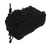 Tofficu First Aid Bag Empty Gear Pocket Nylon Multi Compartment Black Compact Storage for Stethoscopes, Medicines, Travelers and Outdoor Emergency Response