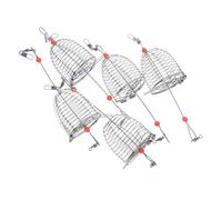 Tofficu Fishing Trap Basket Large Stainless Feeder Cage for Sea Fishing Catching Eels and Crawfish