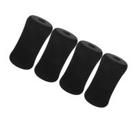 Tofficu Foam Massage Roller Foot Pads Featuring Rubber and Plastic Material 4pcs with Easy Installation for Gym Equipment and Exercise Machines for Workout and Fitness Training Sessions