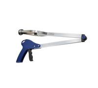Tofficu Foldable Trash Grabber Tool Lightweight Rubbish Picker with Rubber and Aluminum Alloy Construction 83cm for Disabled Persons and Wheelchair Users, for Park and Water Cleanup