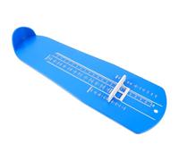Tofficu Foot Sizer Device Foot Length Gauge Easy to Use Accurate Abs Plastic Shoe Measuring Ruler for Teenagers at Home US Size 1oc Blue