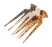 Tofficu French Hair Pins Suitable for Neutral and Leopard Patterns 3pcs Acetate Hair Accessories for Women for Buns and Updos