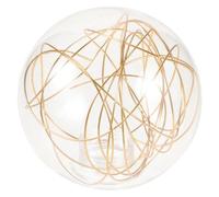 Tofficu Glass Lamp Shade Replacement Aluminum Wire Globe Lampshade Elegant Ball Design for Ceiling Pendant Lighting Fixtures in Silver and Gold