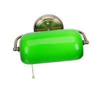 Tofficu Green Wall Lamp Vintage American Style Bedside Light Elegant Retro Wall Sconce for Bedroom Living Home Decor Single Head Creative Zipper Design