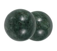 Tofficu Hand Exercise Balls Massage Ball 2Pcs 40Mm Natural Jade Fitness Tool for Wrist Acupressure and Stress Relief Adults