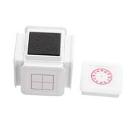 Tofficu Handwriting Line Stamper for Writing Practice Self-Inking Education Seal Stamp with Pinyin English Tianzige Rice Math Squares Portable Tool for Preschool and Elementary Skill