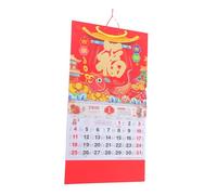 Tofficu Hanging Calendar Chinese Traditional Style Horse Year Tearable Lunar Yearly Planner with Multi Country Holidays for Family Office Wall Decor