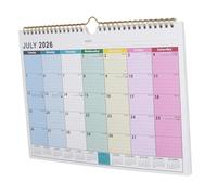 Tofficu Hanging Wall Calendar Months July to December Multi Country Holidays Thick Sturdy Paper Wallmounted Planner for Home Office Scheduling and Organizing