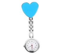 Tofficu Heart Shaped Nurse Watch, Luminous Waterproof Pocket Watch for Nurses in Setting, Alloy Quartz, Easy Read