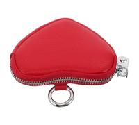 Tofficu Heart-Shaped Pouch Mini Purses for Women Creative Fake Leather with Easy Portability and Keychain for Her Casual Outings Unique Small Wallet