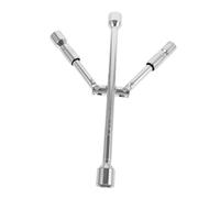 Tofficu Heavy Duty Cross Lug Wrench Tyre Removal Tool Chrome-Vanadium Steel Multi-Functional Tire Wrench for Car Truck SUV Roadside Emergency Repair