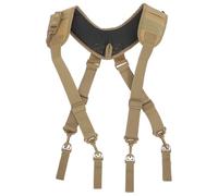 Tofficu Heavy Duty Padded Tool Belt with Suspenders for Men, Adjustable Waist Carpenter Work Belt Organizer with Attachment Loops, Suitable for Construction and Electrical Work