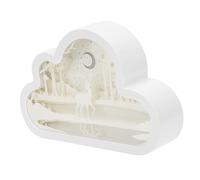 Tofficu Hollow Out Cloud Paper Lamp Romantic Living Decor Lightweight Night Light for Bedroom and Housewarming Gift