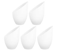 Tofficu Horseshoe Lamp Shade Plastic 5Pcs Set for Office Desk Lamps Simple Design and Easy Mounting for Home Lighting