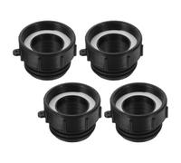 Tofficu IBC Tote Tank Adapter with Leakproof Design Plastic Coupling 4pcs 60mm Fine Thread to 60mm Coarse Thread for IBC Water Tank and Container, Suitable for Home Gardening