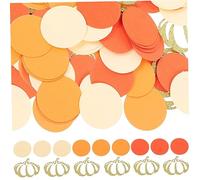 Tofficu Imitation Pumpkin Confetti for Thanksgiving Party Decor Decorative Sequin Paper Scatter for Tables Invitations Gift Boxes Wedding Centerpieces Festive Fall Harvest Celebration