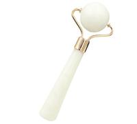 Tofficu Jade Stone Face Massage Roller Skin Care Massage Tool Shape Considerate Design for Female Lady Use While Watching Tv Travel Random Color