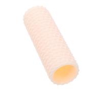 Tofficu Knitted Fabric Texture Clay Roller Tool with Handle for Polymer Clay Earrings Beginner-Friendly Decorative Rolling Pin for Crafting Unique Ripple Patterns in Jewelry and Pottery