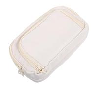 Tofficu Large-Capacity Multi-Compartment Pencil Case with Zipper Polyester Art Pen Organizer for Students and Artists Portable Stationery Bag for School and Travel Storage