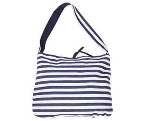Tofficu Large Striped Reversible Tote Bag for Women Work and Beach | Polyester Nylon Build, Soft Shoulder Straps, Modern Chic Style, for Errands and Daily Essentials