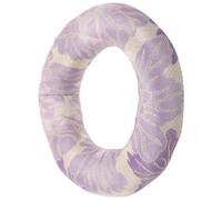 Tofficu Lavender round Cloth Singing Bowl Cushion for Tibetan and Nepali Bowls, Absorbs Vibrations with Enhanced Grip, Non-slip Hollow Ring Pad for Daily Use and Outdoor Lawns