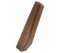 Tofficu Leakproof Wooden Flower Pot for Succulents and Artificial Plants, Rectangular Decorative Plant Holder with Coffee Colour, Multi-functional Design for Porch and Home Office