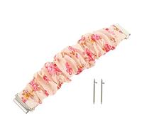Tofficu Leopard Print Scrunchie Watch Band Compatible with Galaxy Watch Active Stylish Smartwatch Strap Comfortable Wrist Bracelet for Daily Wear and Occasions