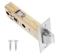 Tofficu Lever Handle Tubular Mortice Latch, Adjustable Zinc-Plated Steel Internal Door Latch, 60Mm Center Distance with Screw, Designed for Bedroom and Passage Doors