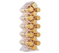 Tofficu Lipstick Display Stand a Stylish Ps Case with 16 Grids Fish Shape Acrylic Multilayer Cosmetic Organizer Organizing Lipstick and Lip Gloss for Bedroom and Dresser